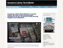 Tablet Screenshot of libertytileandmarble.com